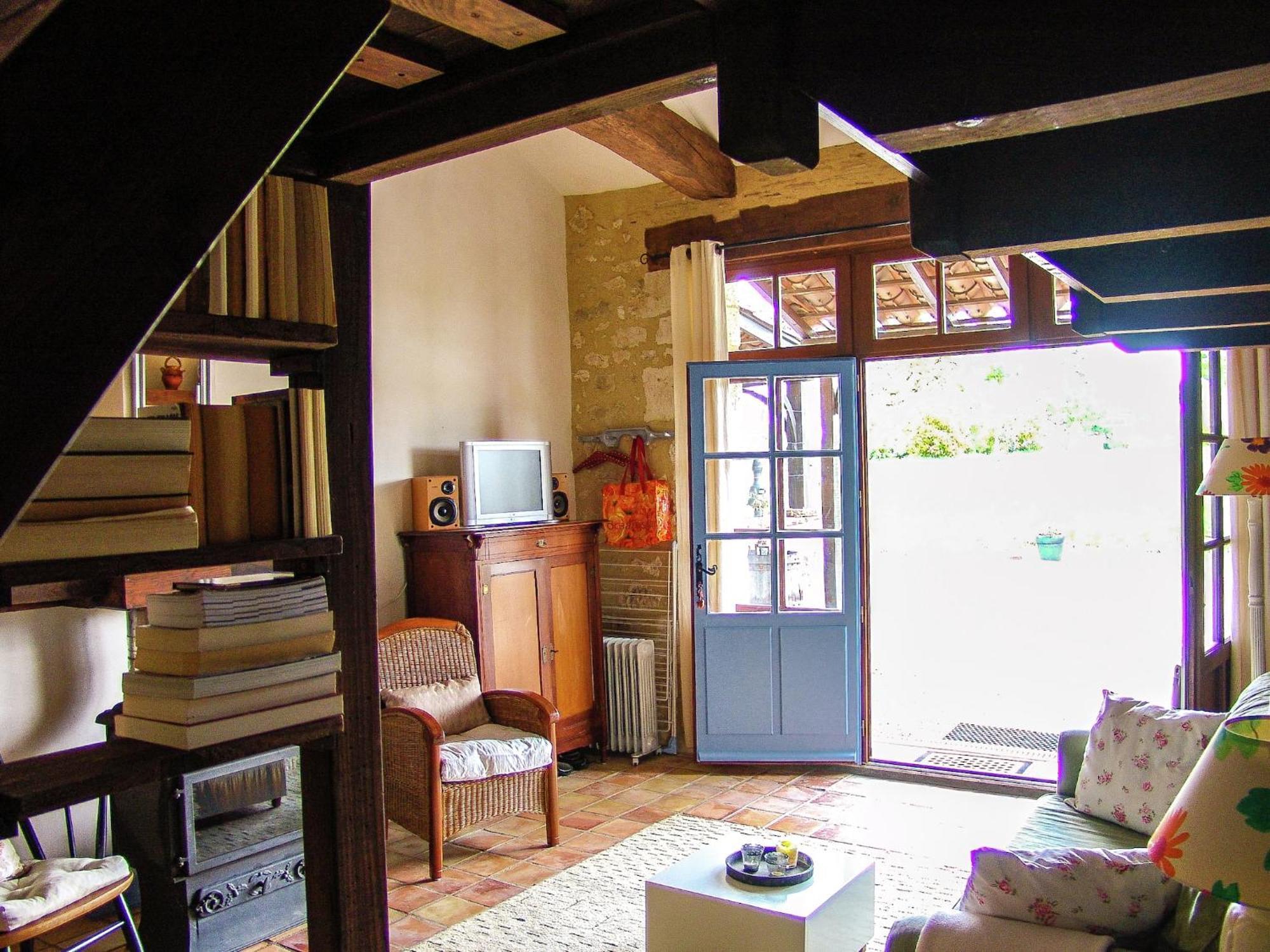 Snug Cottage In Saint Eutrope De Born With Pool Kültér fotó